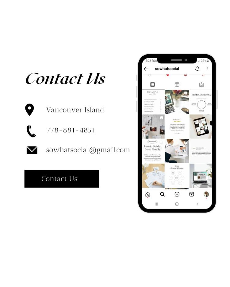 SO! What? SOcial a social media agency located on Vancouver Island. Engage. Connect. SOcialize. Email us at: sowhatsocial@gmail.com